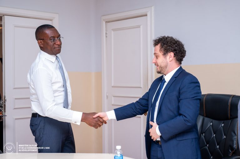 Guylain Nyembo échange avec David Stevenson, le nouveau Directeur Pays du PAM en RDC, sur les priorités du Gouvernement